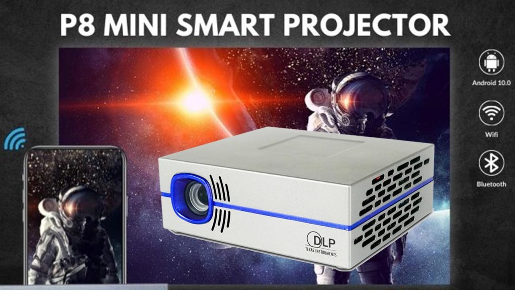 AAXA P8 mini projector infographic
