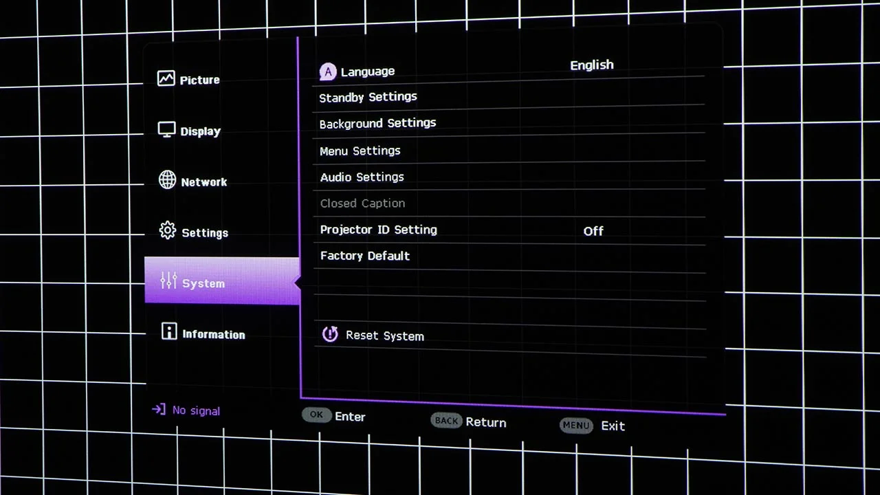 BenQ_LH820ST_Menu-4 - Projector Reviews Images