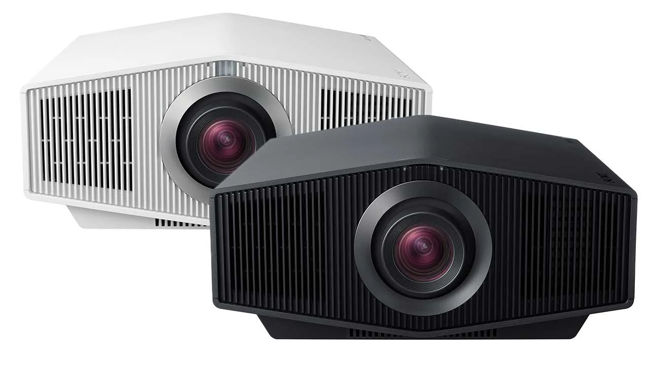 Front view of the Sony Bravia 7 VPL-XW5100ES 4K SXRD projector with its large central lens